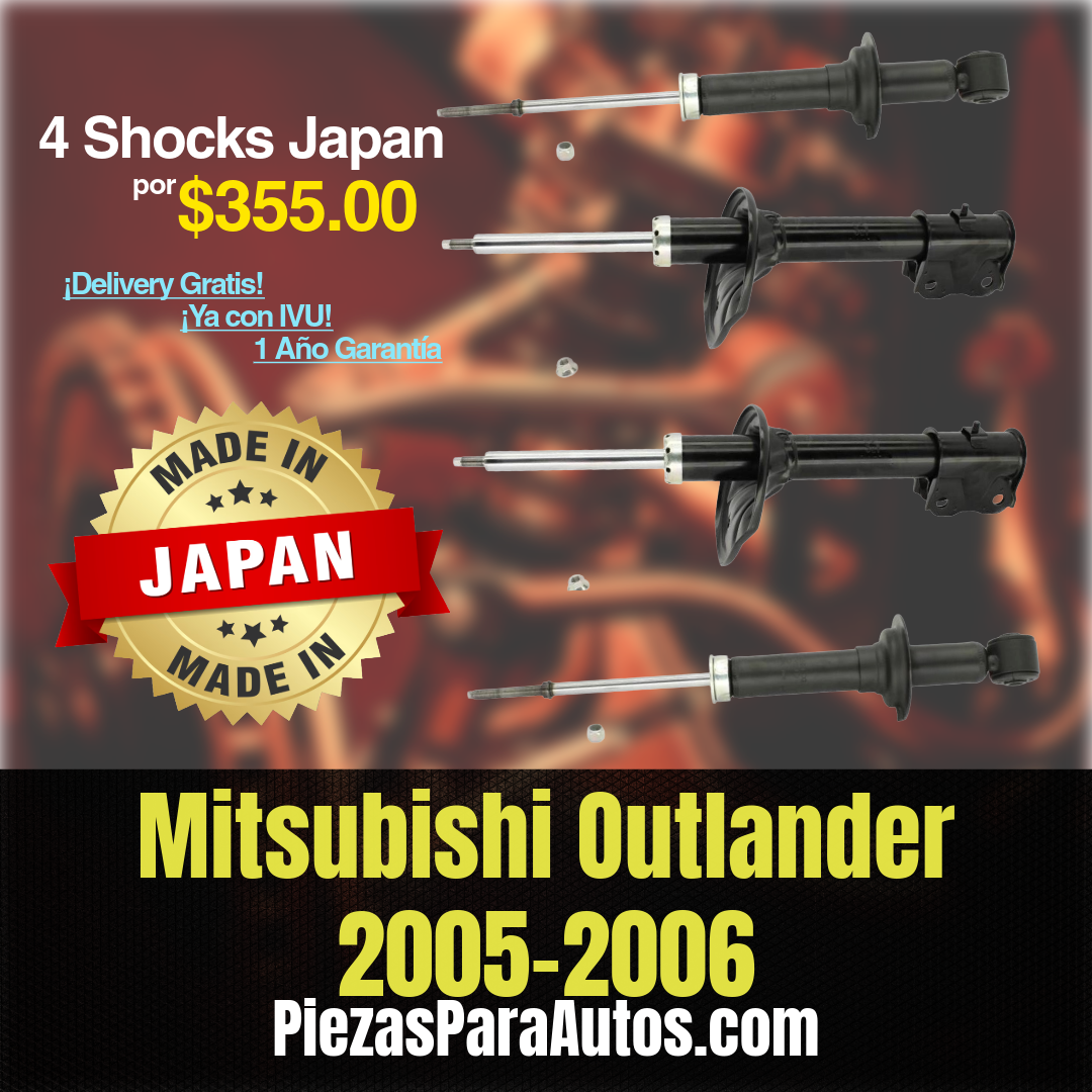 Mitsubishi Outlander 2005-2006 Set de 4 Amortiguadores MADE IN JAPAN
