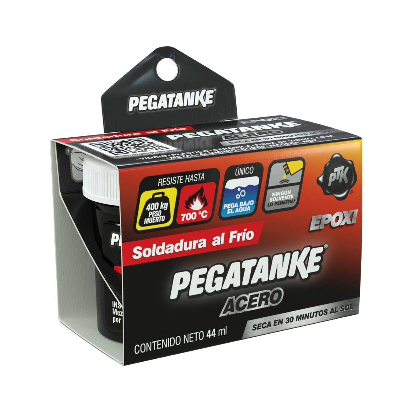 pegatanke color acero