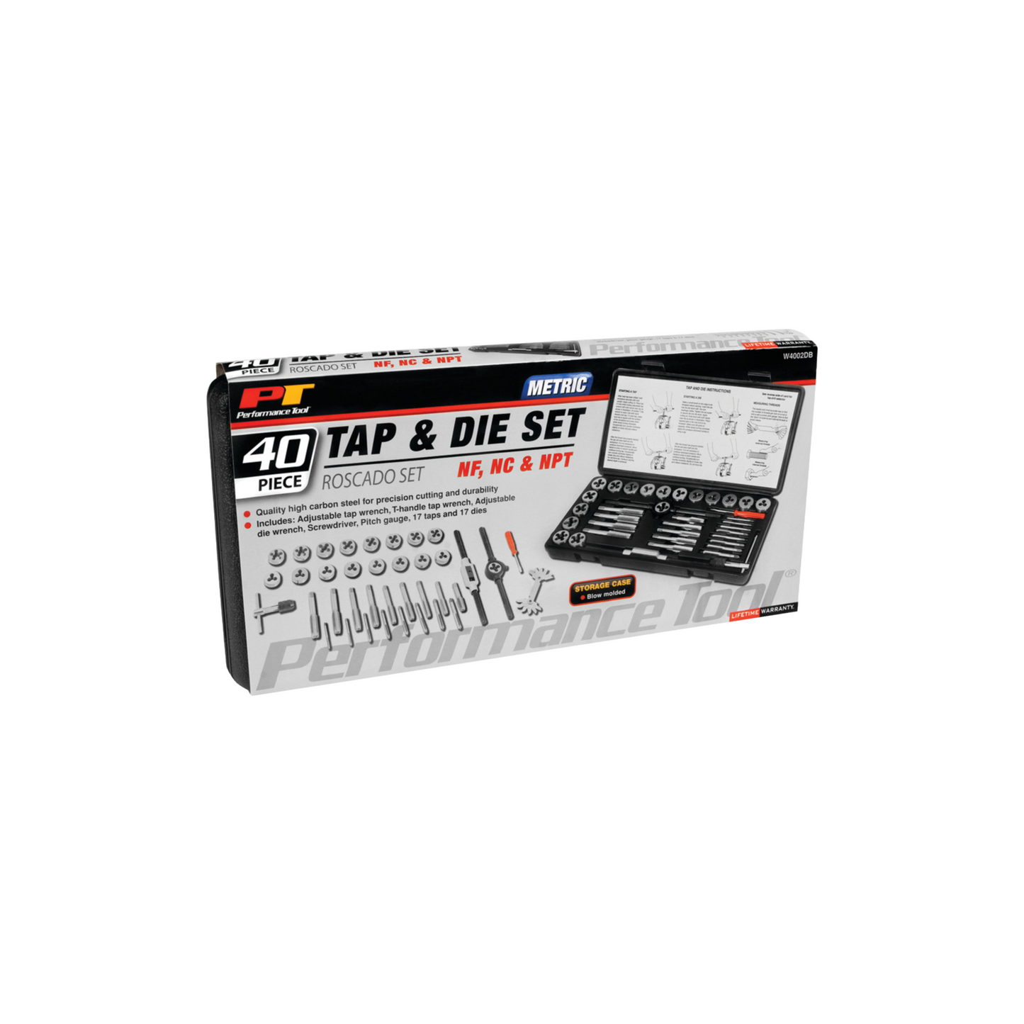 40 Pc Metric Tap Die Set