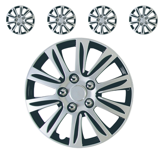 Tapabocinas 16"  Mbay Silver (Set De 4) - Brothers Parts Delivery