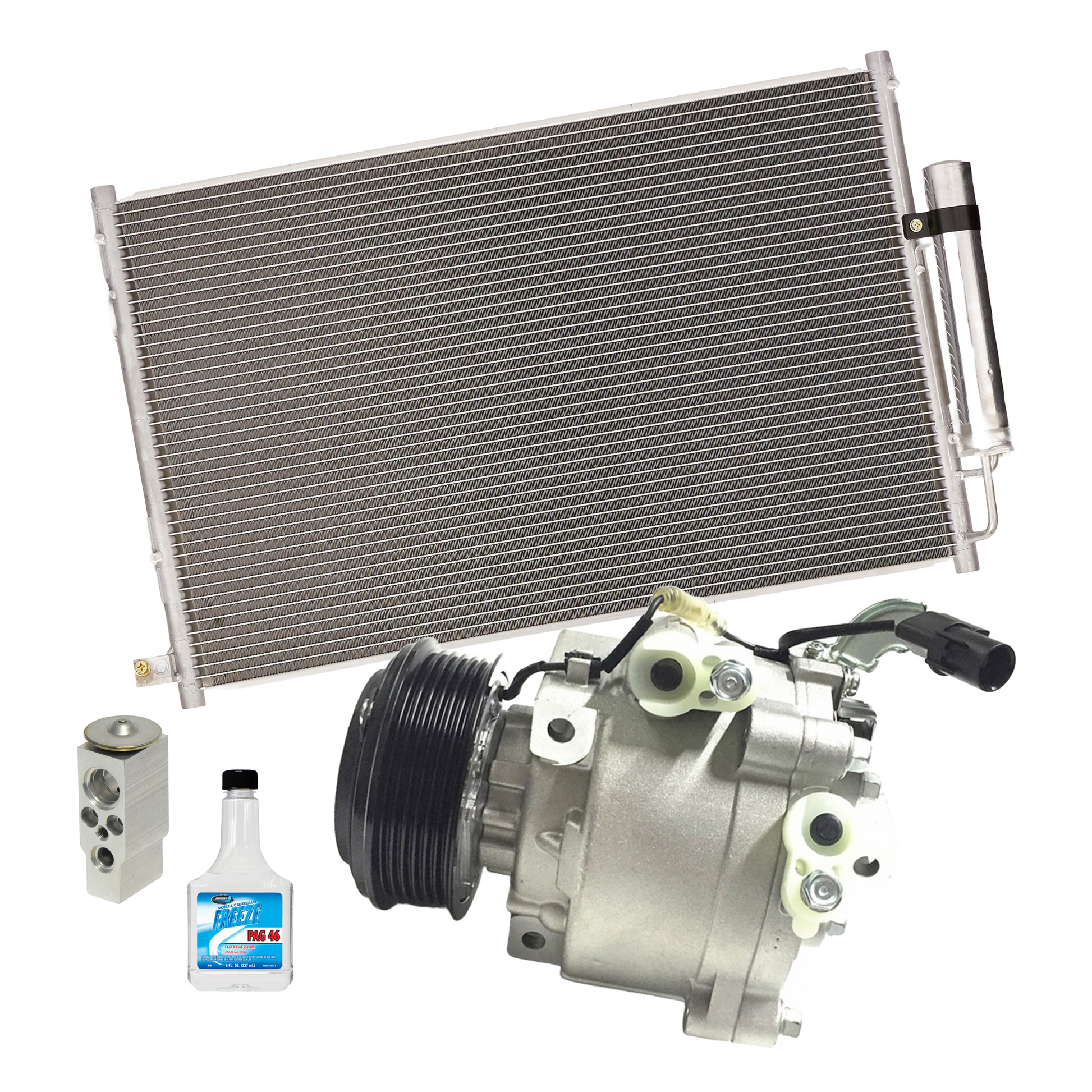 Combo de Compresor de Aire Mitsubishi Outlander 2.4 & 3.0 2007-2009 (Guaguas con compresor PEQUEÑO solamente, verificar muestra) - Brothers Parts Delivery