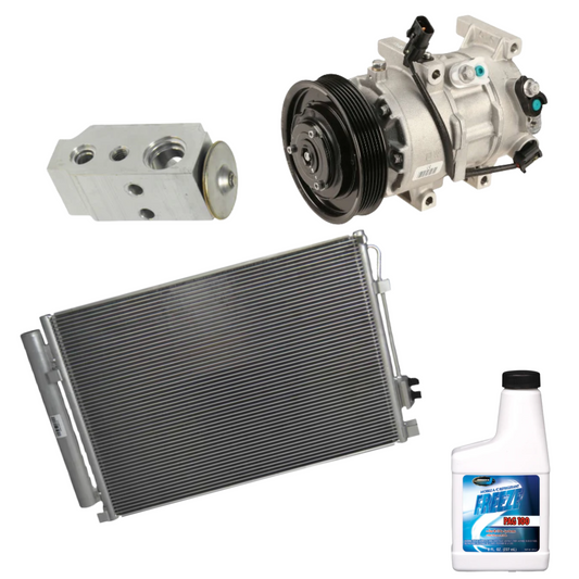 Combo de Compresor de Aire Hyundai Accent 2012-2017 (De POA, control automático de temperatura) - Brothers Parts Delivery