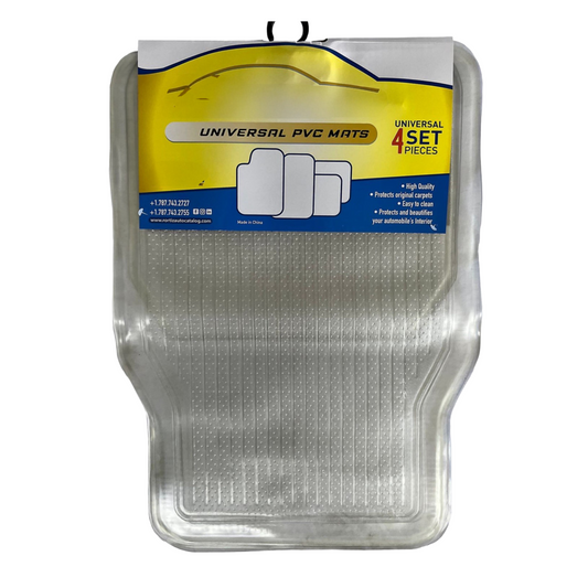 Alfombras Plastica 4 Piezas Universal Clear Transparente - Brothers Parts Delivery
