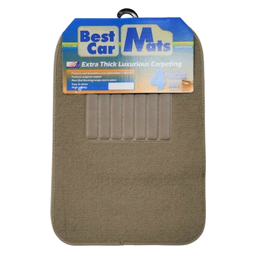 Alfombras De Tela 4 Piezas Universal Beige - Brothers Parts Delivery