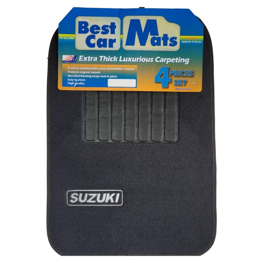 Alfombras De Tela 4 Piezas Suzuki Gris
