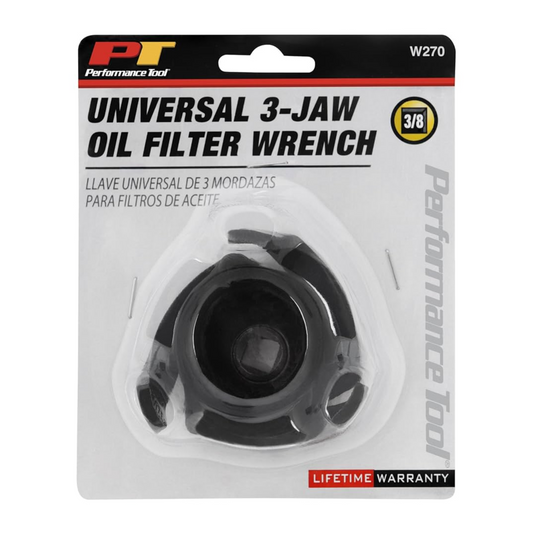 Performance Tool W270 2-1/2-Inch to 3-7/8-Inch Universal 3-Jaw Filter Wrench - Brothers Parts Delivery