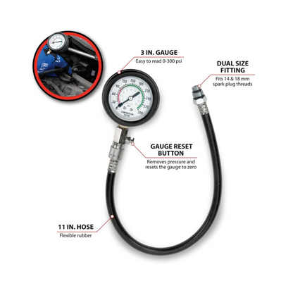 Performance Tool W80579 Flex Drive Compression Tester - Brothers Parts Delivery