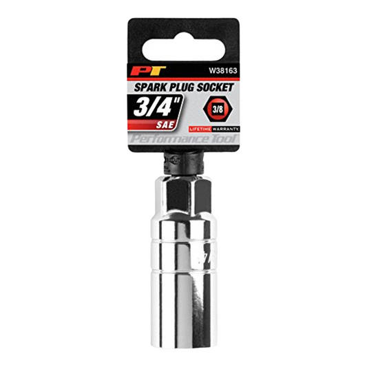 Performance Tool W38163 3/8-Inch Drive 3/4-Inch Spark Plug Socket - Brothers Parts Delivery
