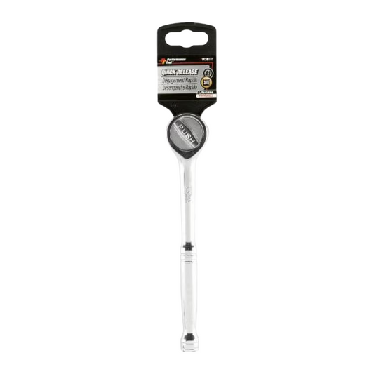Performance Tool W38107 3/8-Inch Drive Quick Release Round Head Ratchet - Brothers Parts Delivery