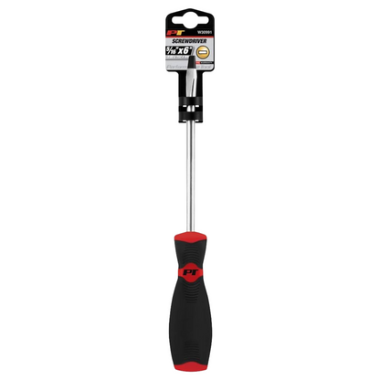 Performance Tool W30991 Black & Red Slotted Screwdriver, 5/16-Inch x 6-Inch - Brothers Parts Delivery