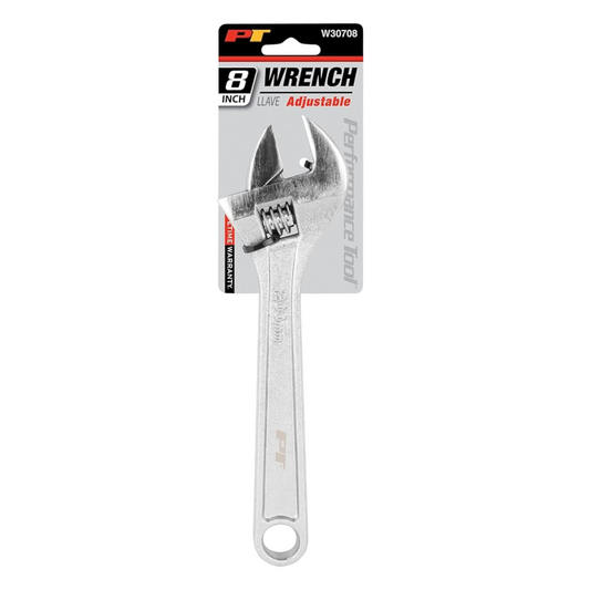 Performance Tool W30708 8-Inch Adjustable Wrench - Brothers Parts Delivery