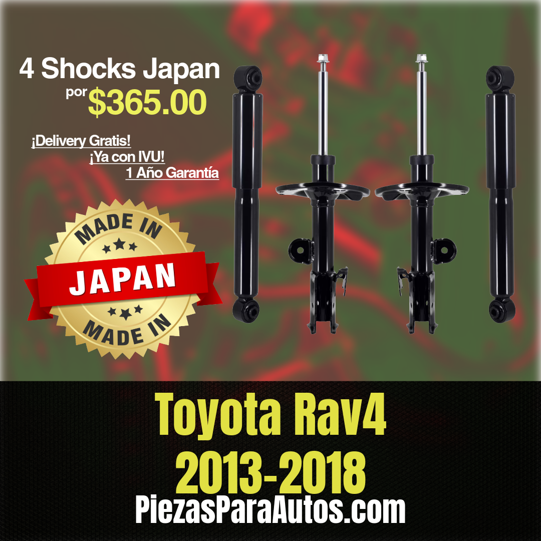 Toyota Rav4 2013-2018 Set de 4 Amortiguadores MADE IN JAPAN