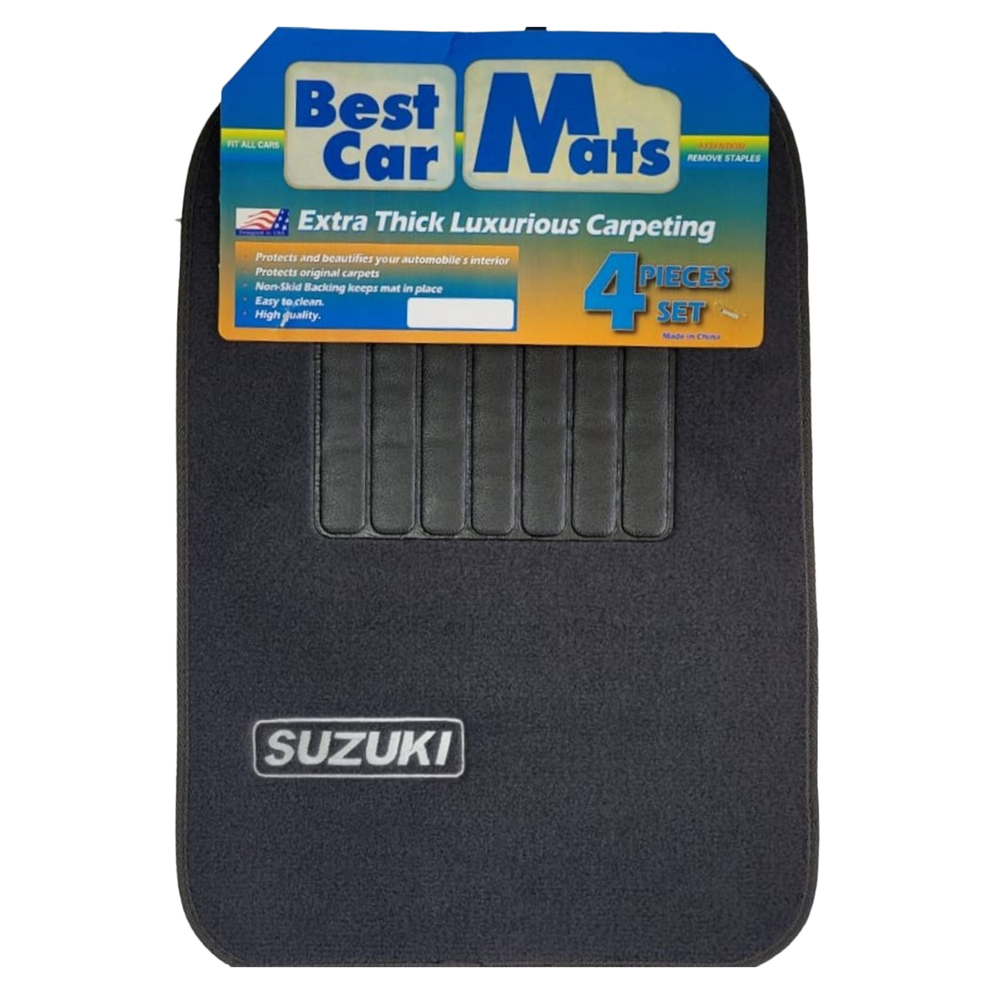 Alfombras De Tela 4 Piezas Suzuki Gris - Brothers Parts Delivery