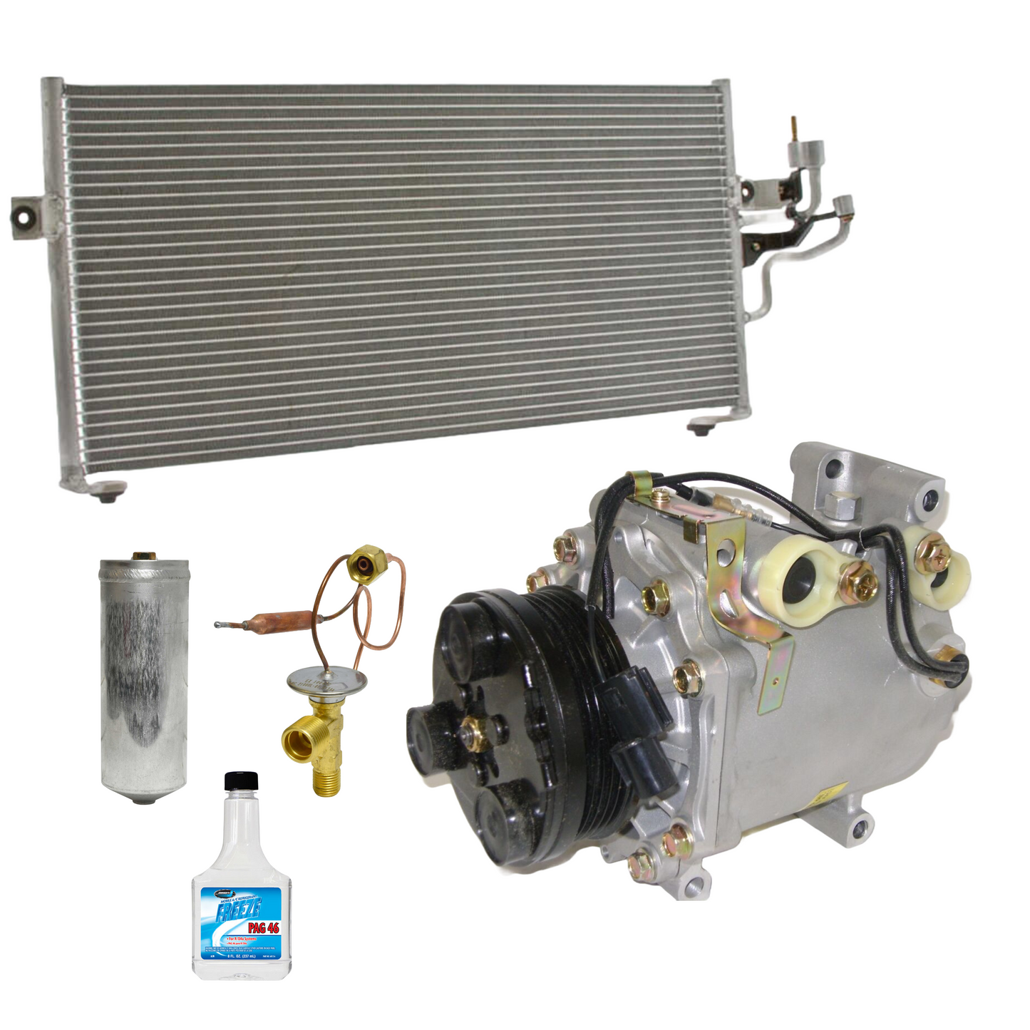 Combo de Compresor de Mitsubishi Mirage 1.5 & 1.8 1998-2002 (No para 1997) - Brothers Parts Delivery